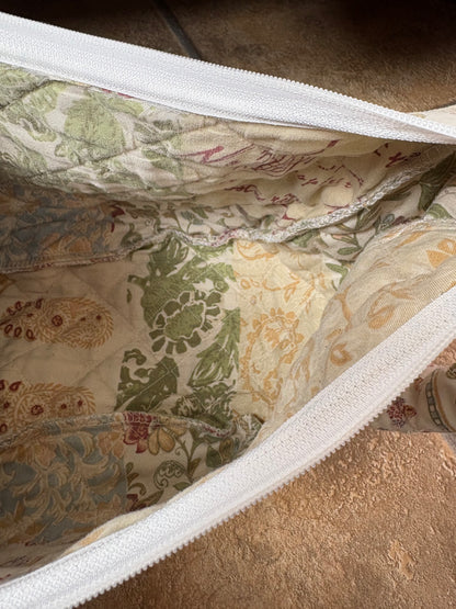 Green Floral Crossbody Bag