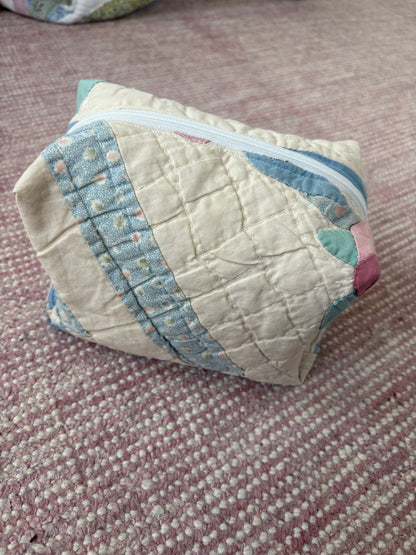 Blue&Pink Boxy Pouch